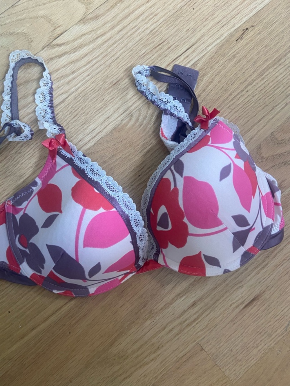 ETAM Bra 95B 36B Flowers Lace